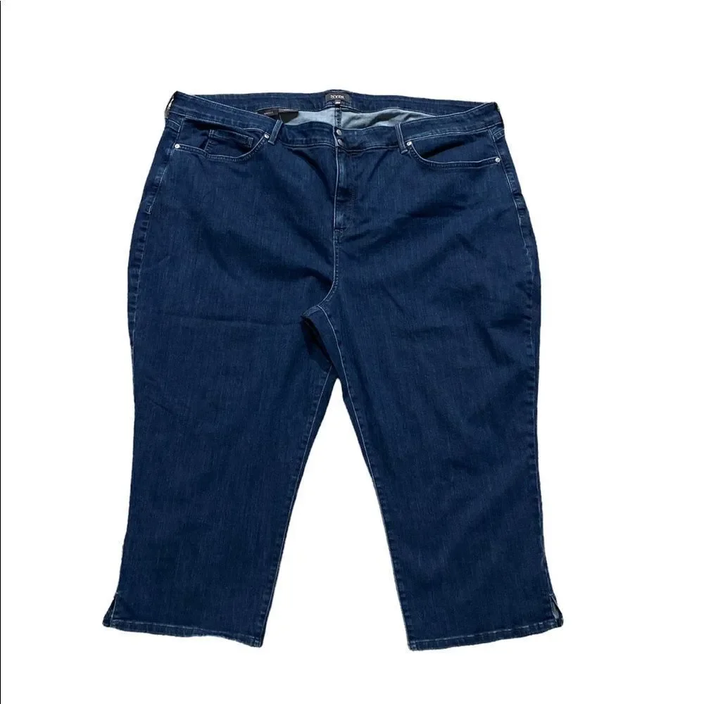 NYDJ 28W plus dark denim Capri cool embrace